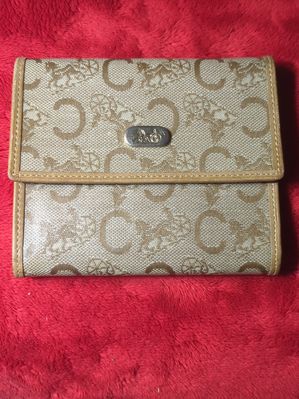 Vintage Celine Beige Brown Monogram Canvas Wallet $150 - Picture 13 of 13